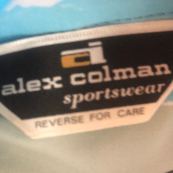 Vintage 1970’s - Alex Coleman- rare find- tunic top, nwot - belted- sunset tones - Picture 2 of 11